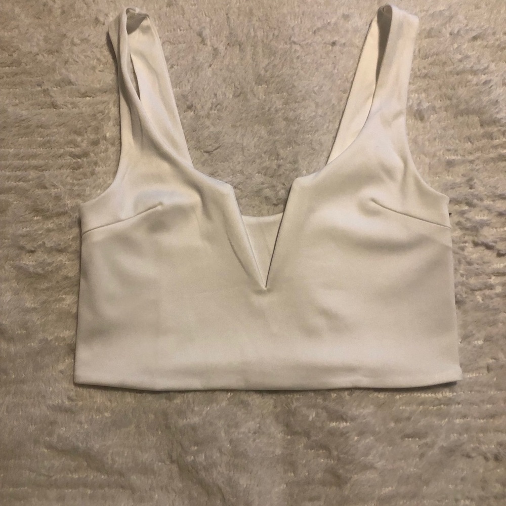 White Crop Top